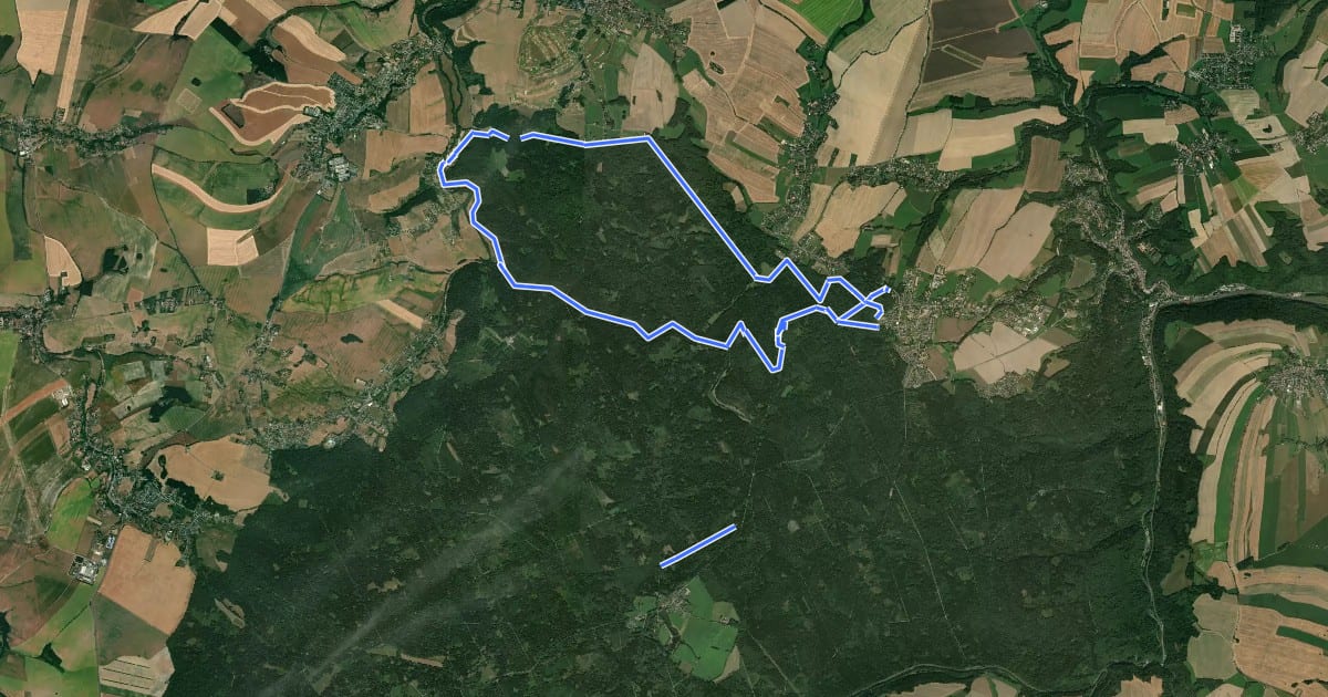 Маршрут Geologisches Freilichtmuseum - Rundweg на спутниковом снимке