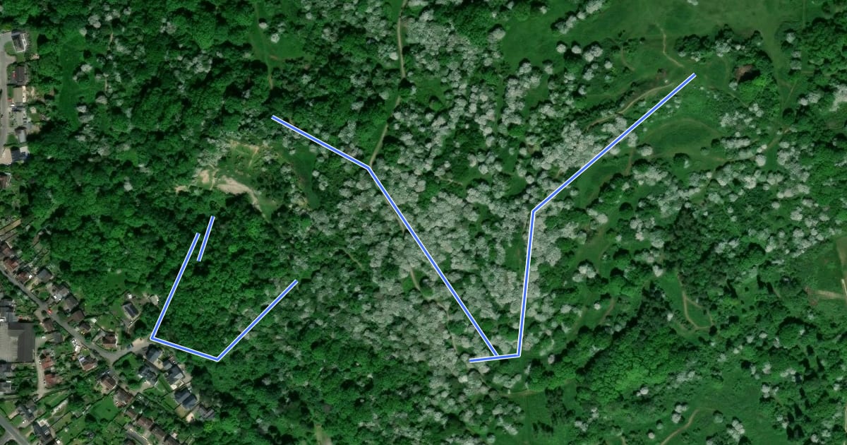 Маршрут Geology Trail на спутниковом снимке