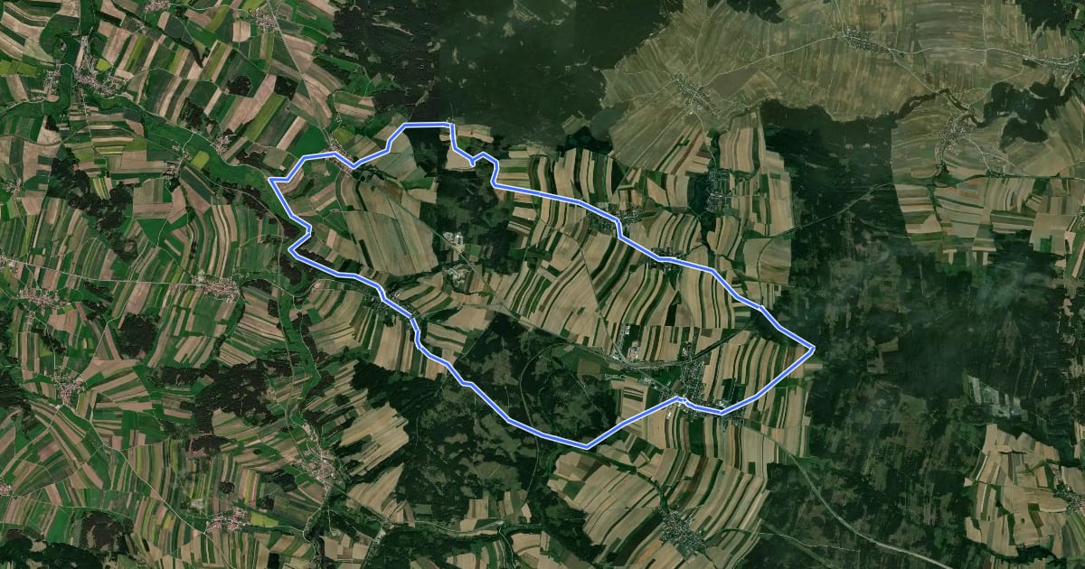 Маршрут Georgenberg - Watzelmühlen-Weg 42 на спутниковом снимке