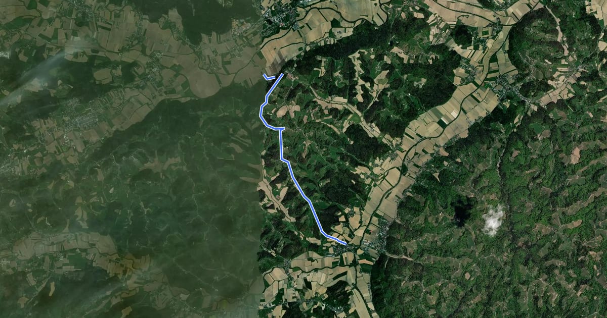 Маршрут Georgenbergradweg на спутниковом снимке