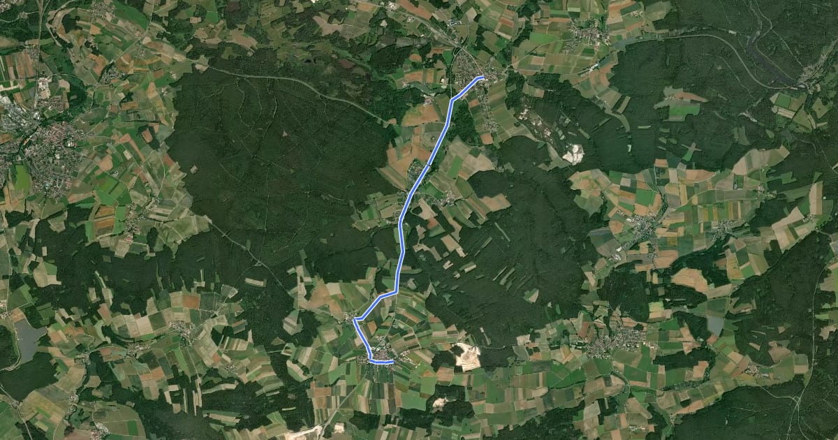Маршрут Geotour 1, Alternative на спутниковом снимке