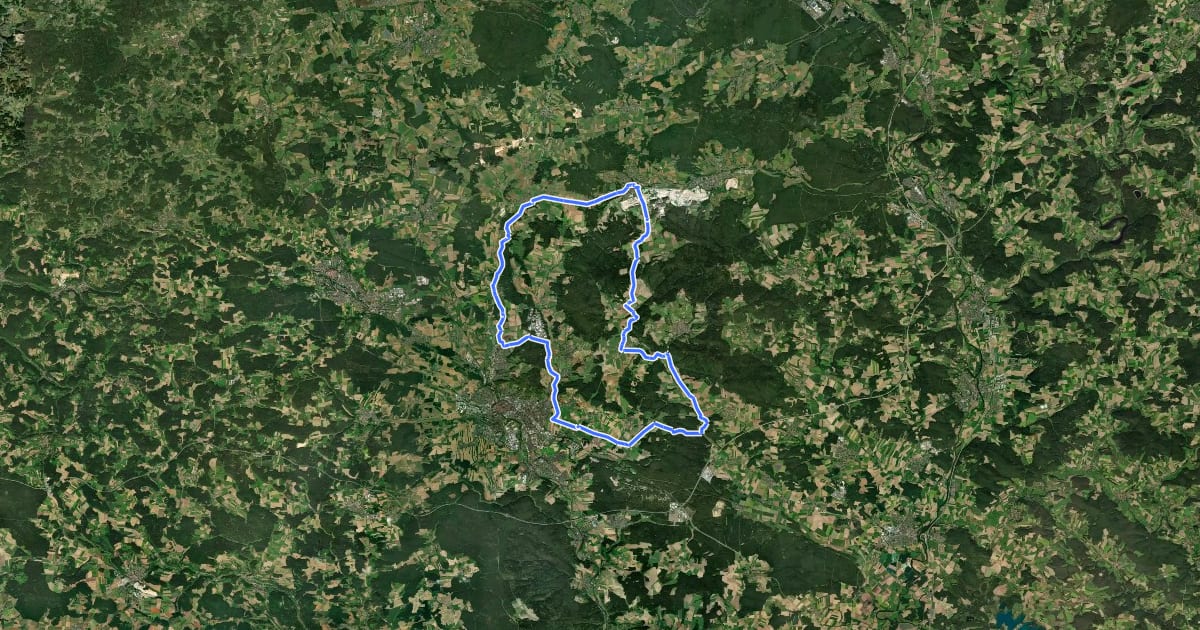 Маршрут Geotour 2 на спутниковом снимке