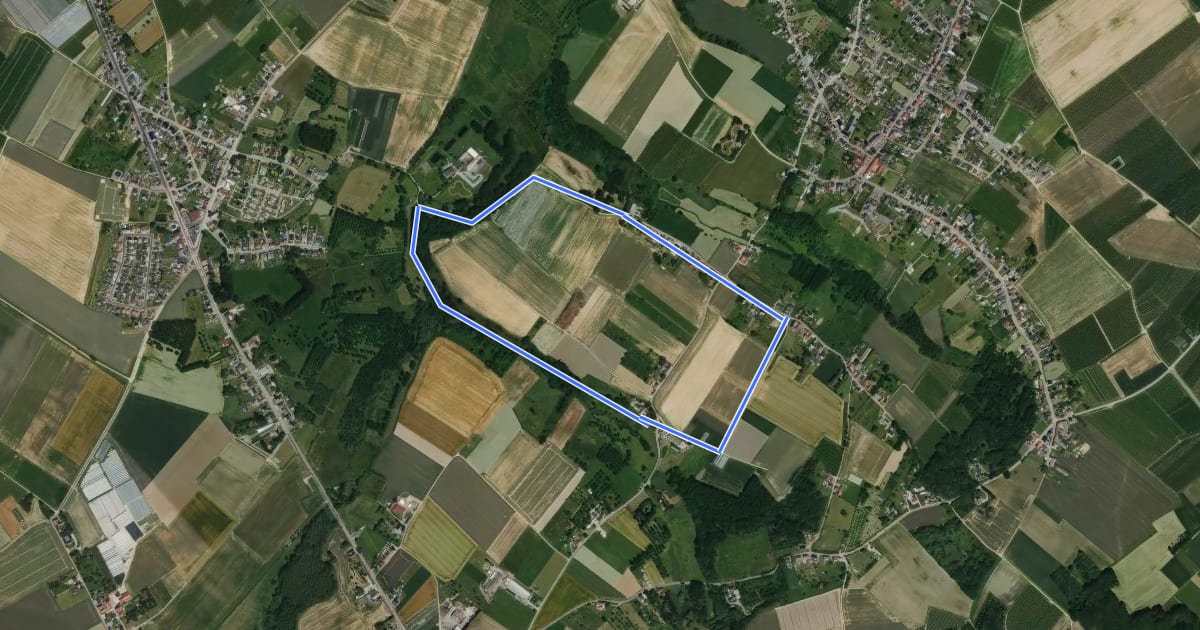 Маршрут Gerardusroute Eggeringen на спутниковом снимке