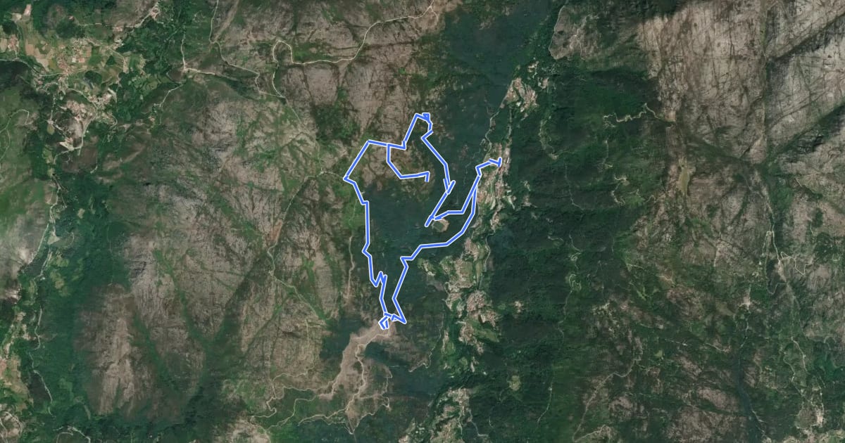 Маршрут Geres Panorama на спутниковом снимке