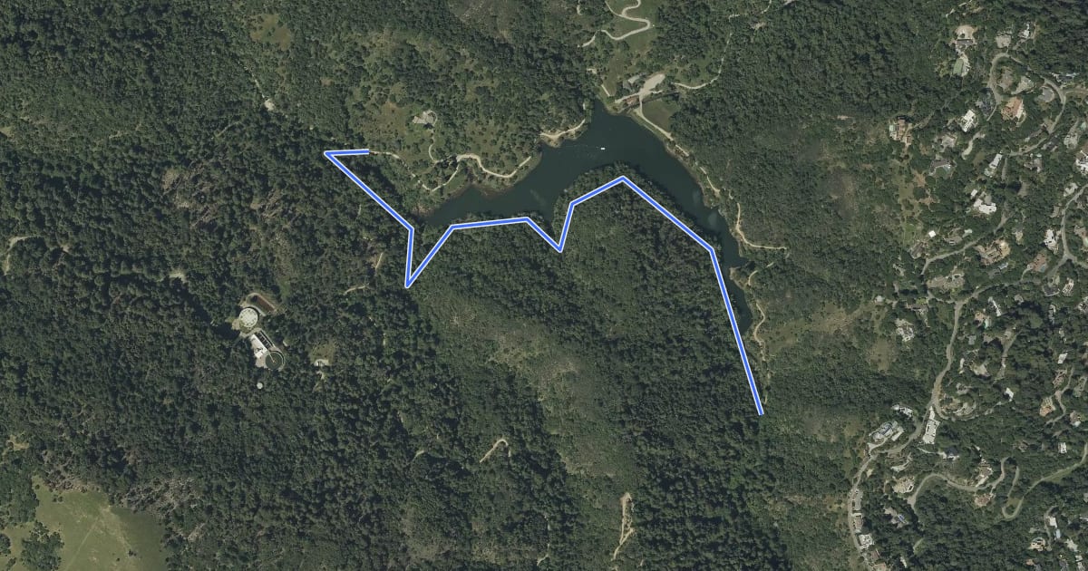 Маршрут Gertrude Ord Trail на спутниковом снимке