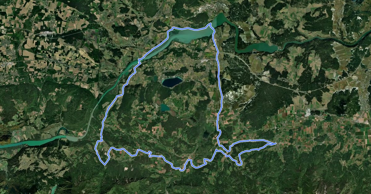 Маршрут Geschichtetour на спутниковом снимке