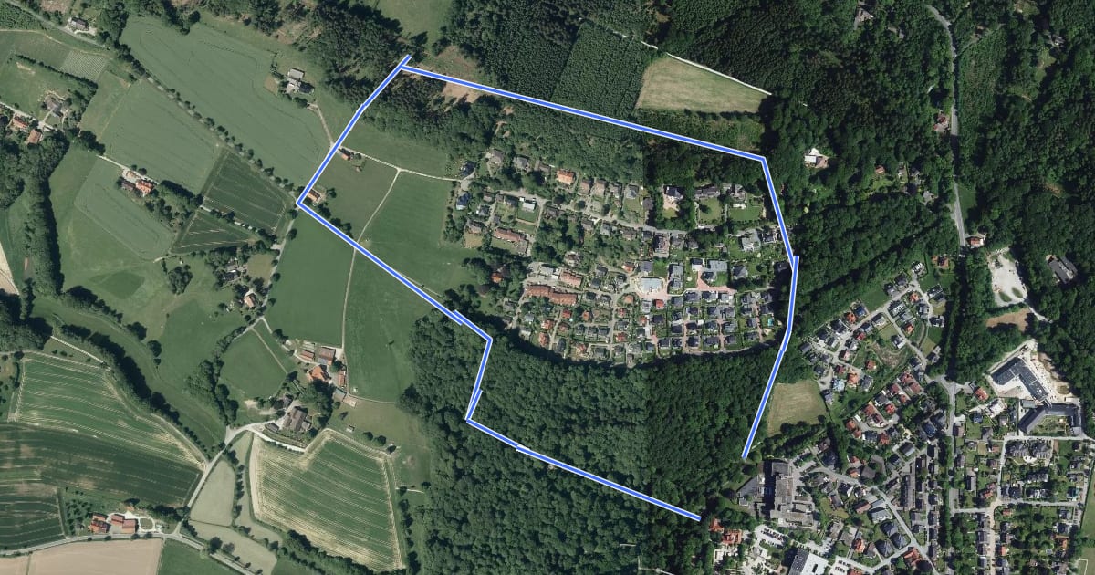 Маршрут GesundheitsPfad Barfuß Wanderfit (blau/mittel) на спутниковом снимке
