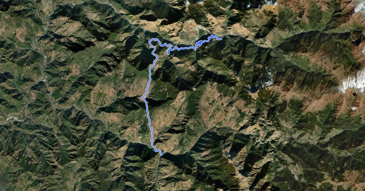 Маршрут Ghat to Durmi на спутниковом снимке