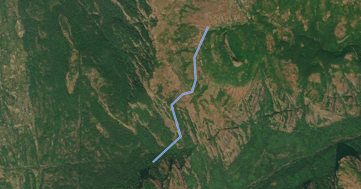 Маршрут Ghodejin Ghat на спутниковом снимке