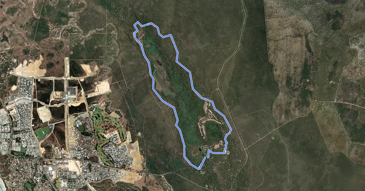 Маршрут Ghost House Trail на спутниковом снимке