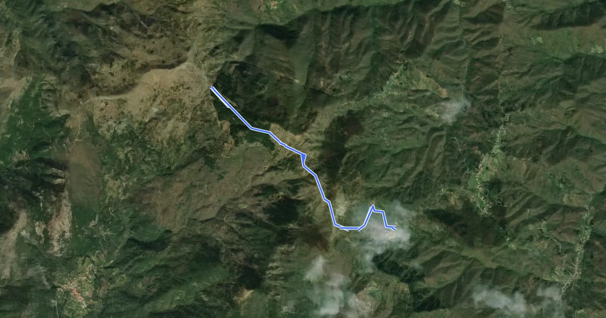 Маршрут Giandriale - Monte Alpe - Monte Zenone - Passo del Bocco di Bargone на спутниковом снимке