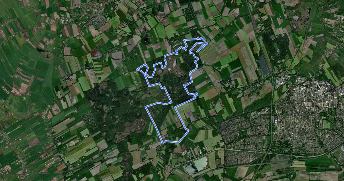 Маршрут GIANT track Ruinen на спутниковом снимке