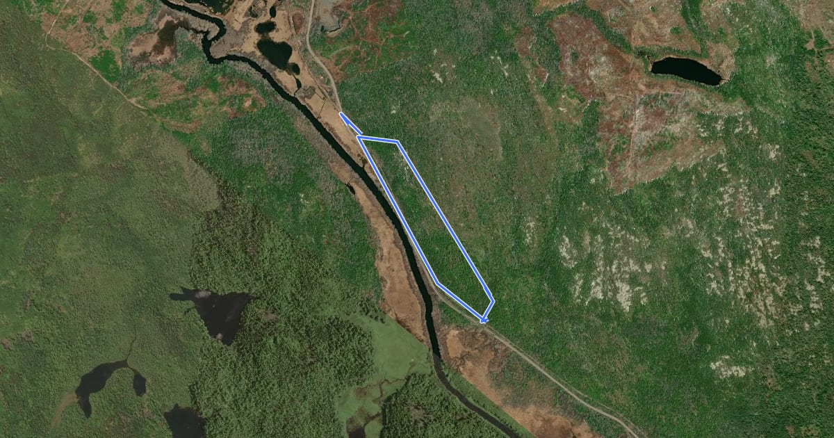 Маршрут Gibraltar Rock Loop на спутниковом снимке