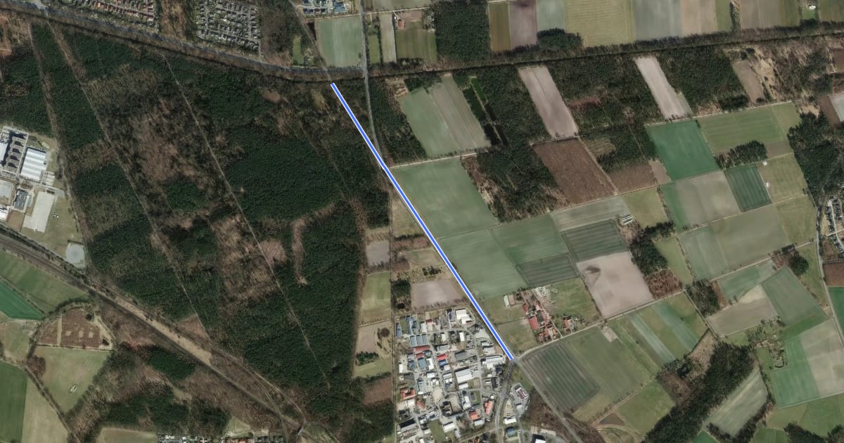 Маршрут Gifhorn Süd Calberlaher Damm (39) - Gewerbegebiet K114 Kreuzung (68) на спутниковом снимке