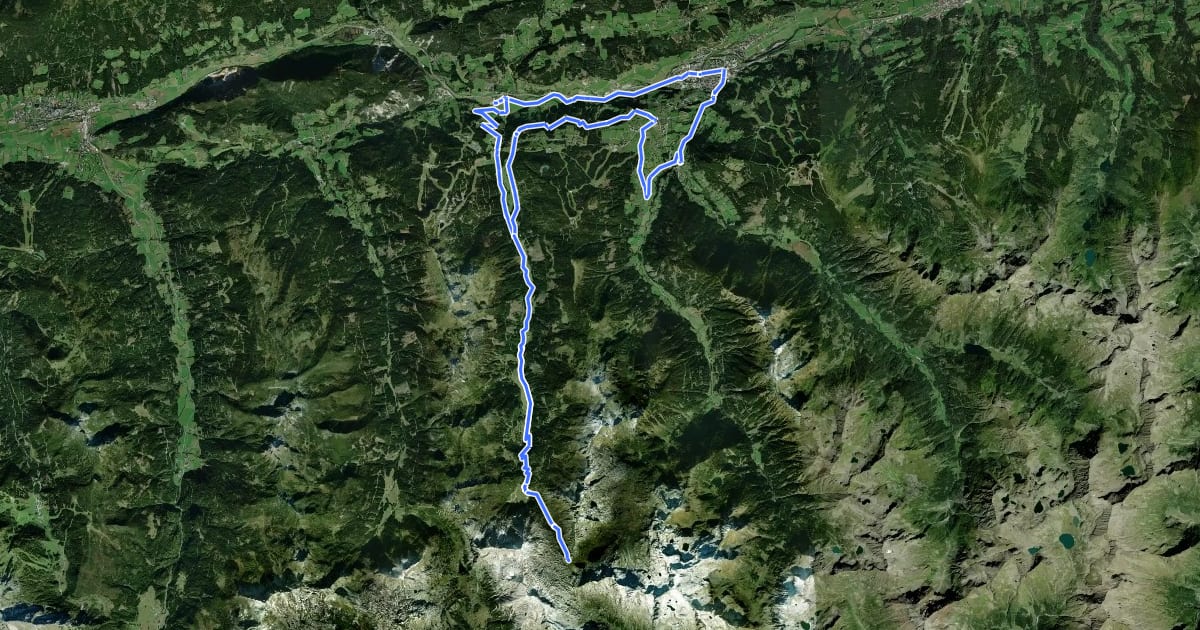 Маршрут Giglachsee-Tour на спутниковом снимке