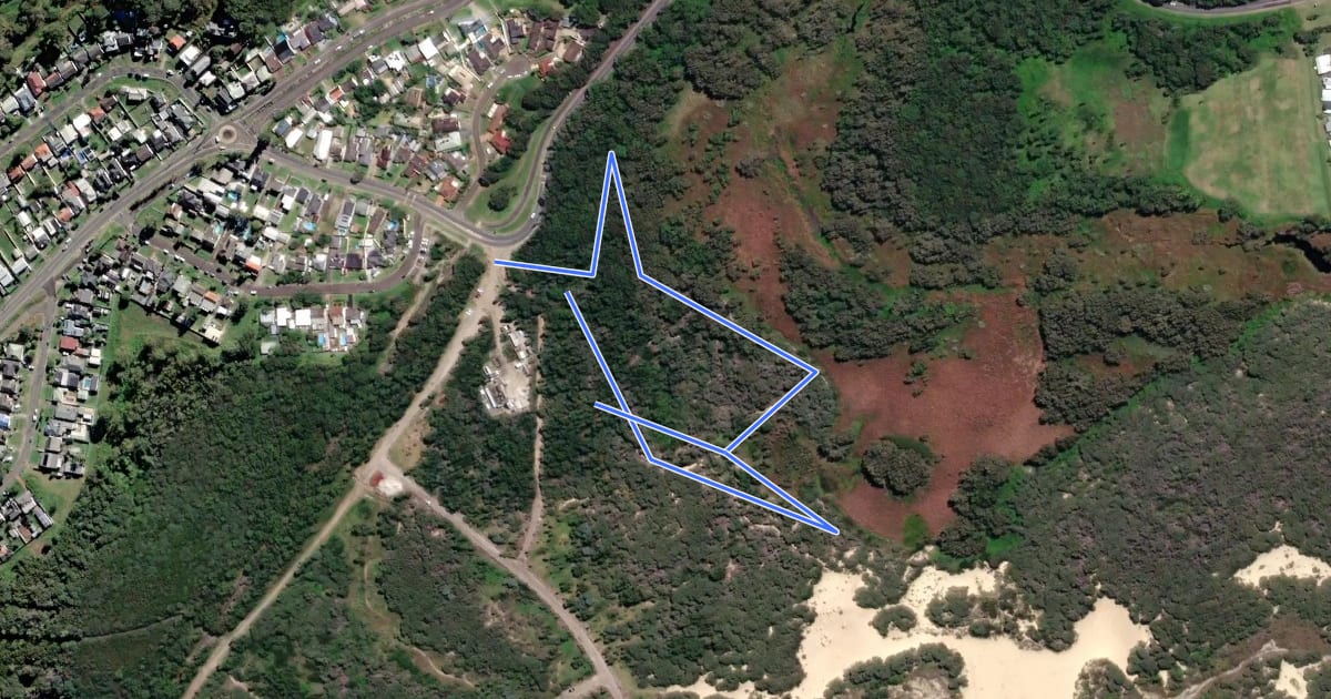 Маршрут Gilbey Loop Walk на спутниковом снимке