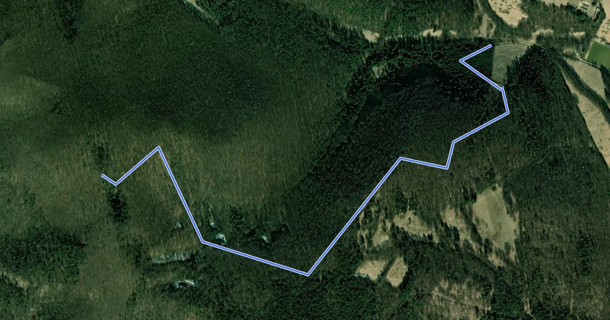 Маршрут Gilethov trail на спутниковом снимке