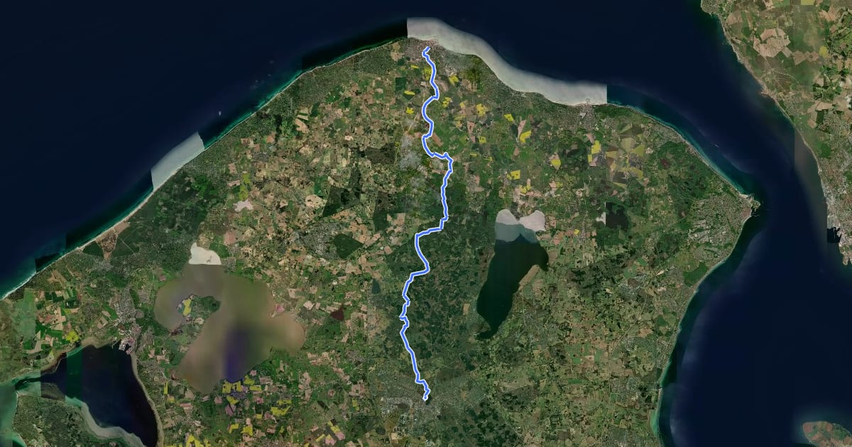 Маршрут Gillelejestien на спутниковом снимке