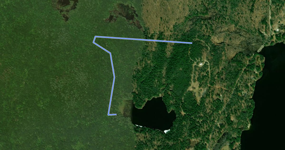 Маршрут Gilson Pond Remote Campsites Loop на спутниковом снимке