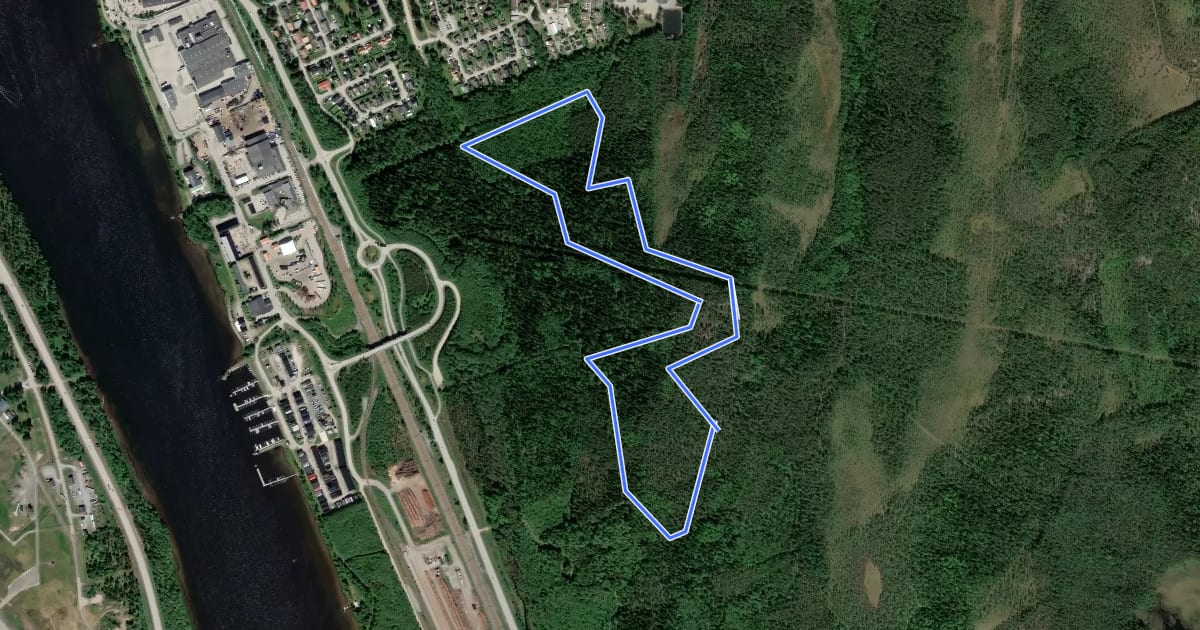 Маршрут Gimonäs elljusspår 3,5 km на спутниковом снимке