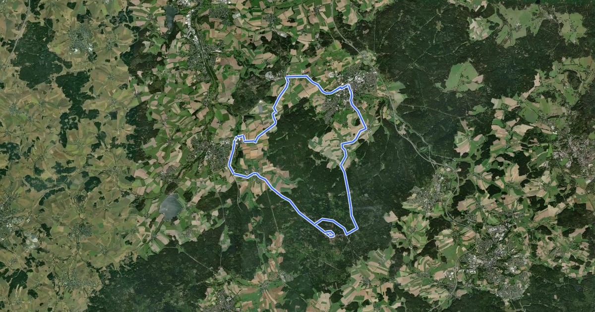 Маршрут Gipfel-Tour (HO 11) на спутниковом снимке