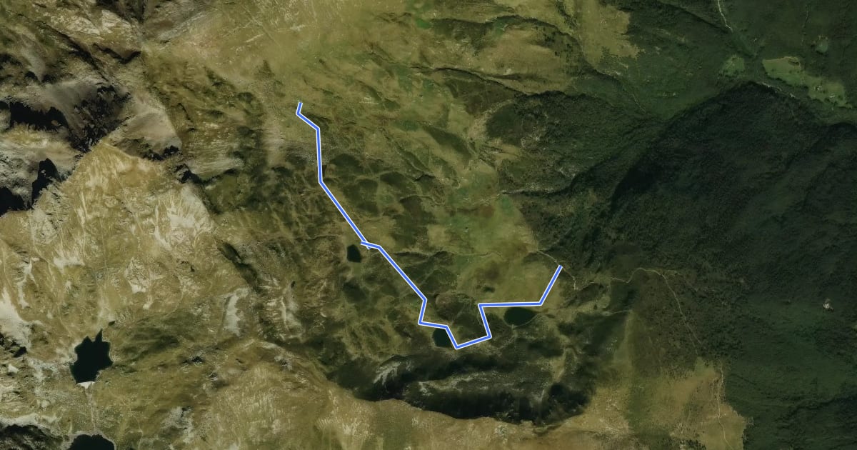 Маршрут Giro dei Laghi на спутниковом снимке