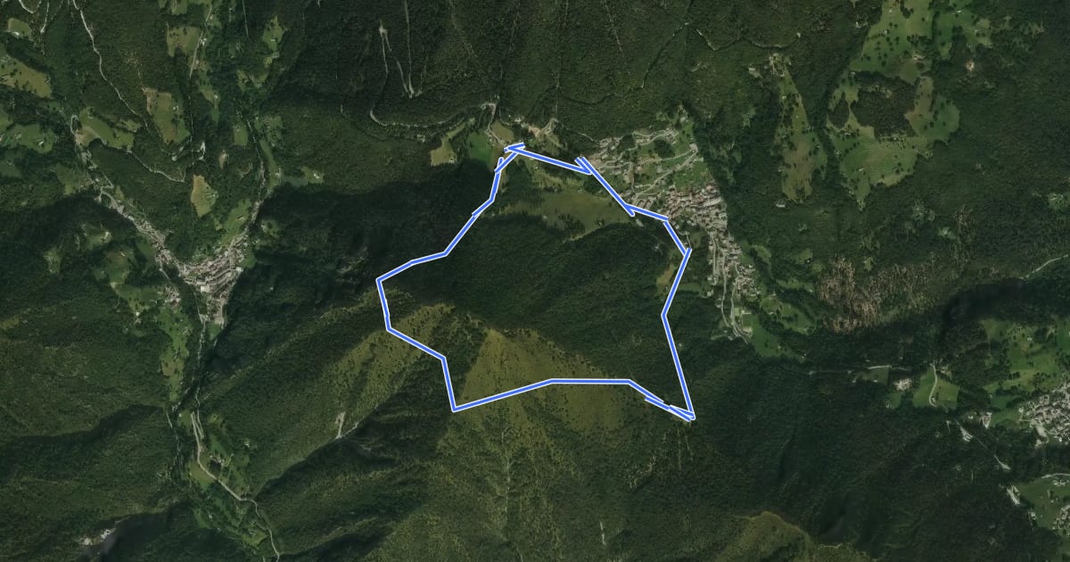 Маршрут Giro del Pizzo di Cusio на спутниковом снимке