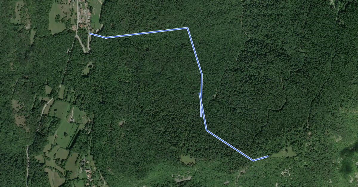 Маршрут Giro della malga Finonchio на спутниковом снимке