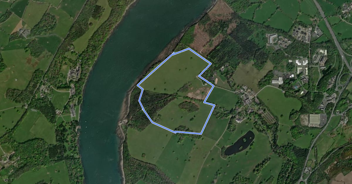 Маршрут Glan Faenol Wildlife and Woodland Walk, Glan Faenol на спутниковом снимке