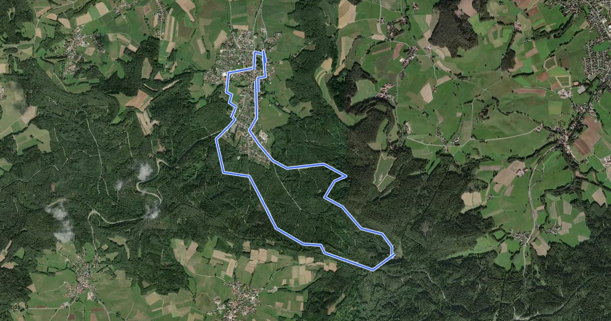 Маршрут Glashütten Brunnen-Rundweg на спутниковом снимке