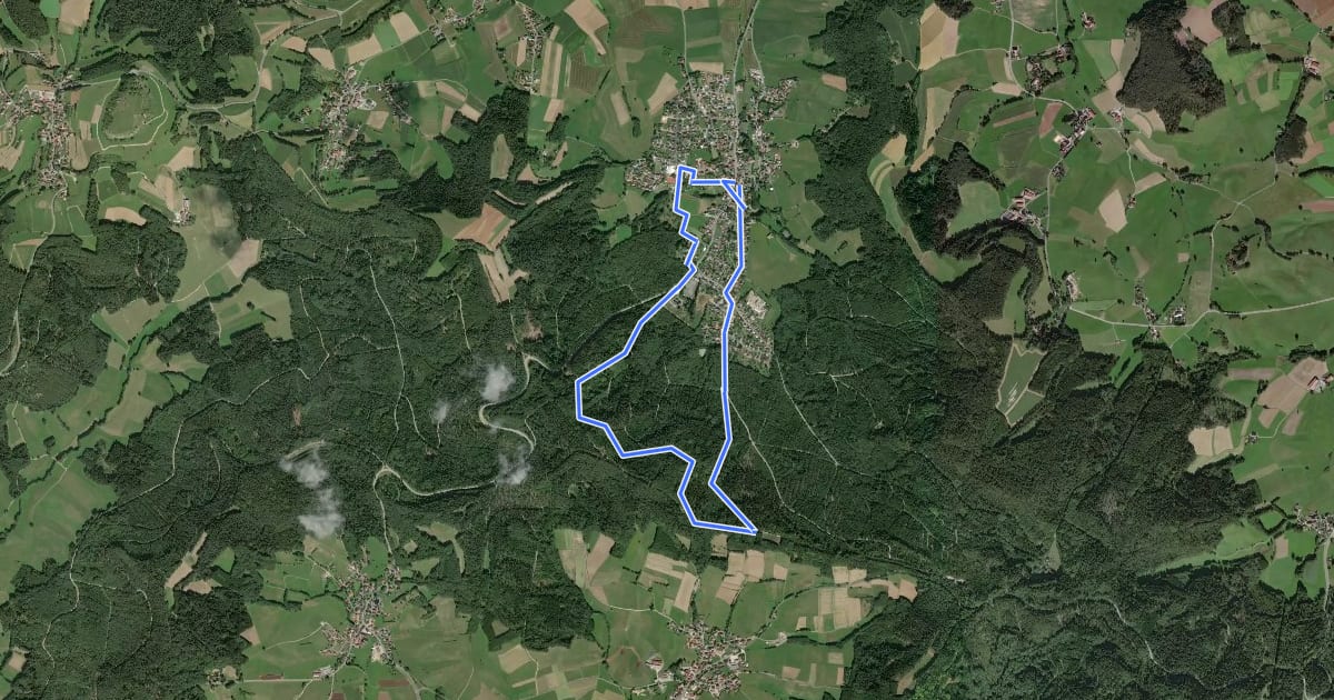 Маршрут Glashütten Fuchsbau-Rundweg на спутниковом снимке