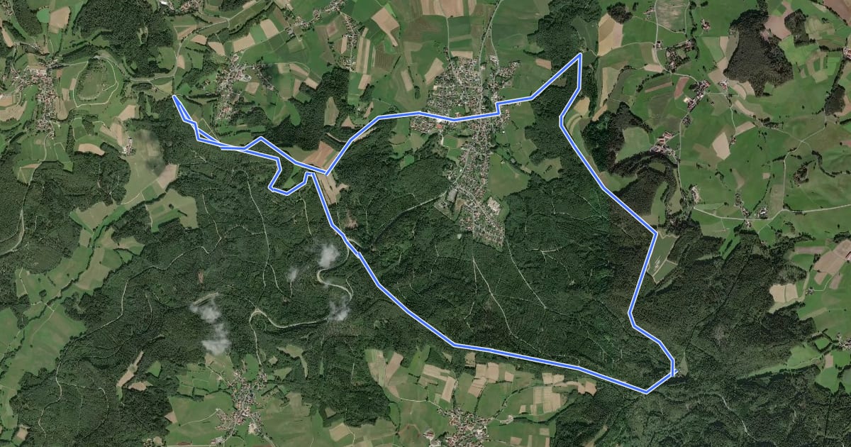 Маршрут Glashütten Höhen-Rundweg на спутниковом снимке