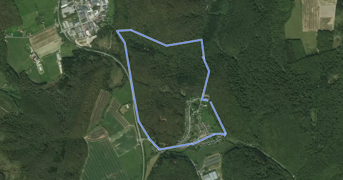 Маршрут Glashüttenweg Nord на спутниковом снимке