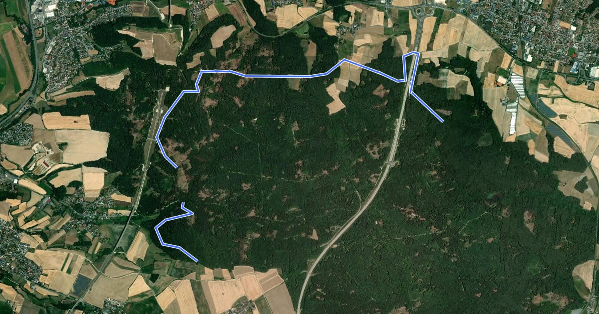 Маршрут Gleisenauer Weg (Niederfüllbach) на спутниковом снимке