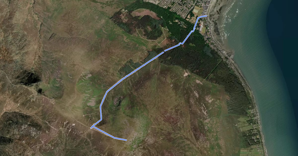 Маршрут Glen River Trail на спутниковом снимке