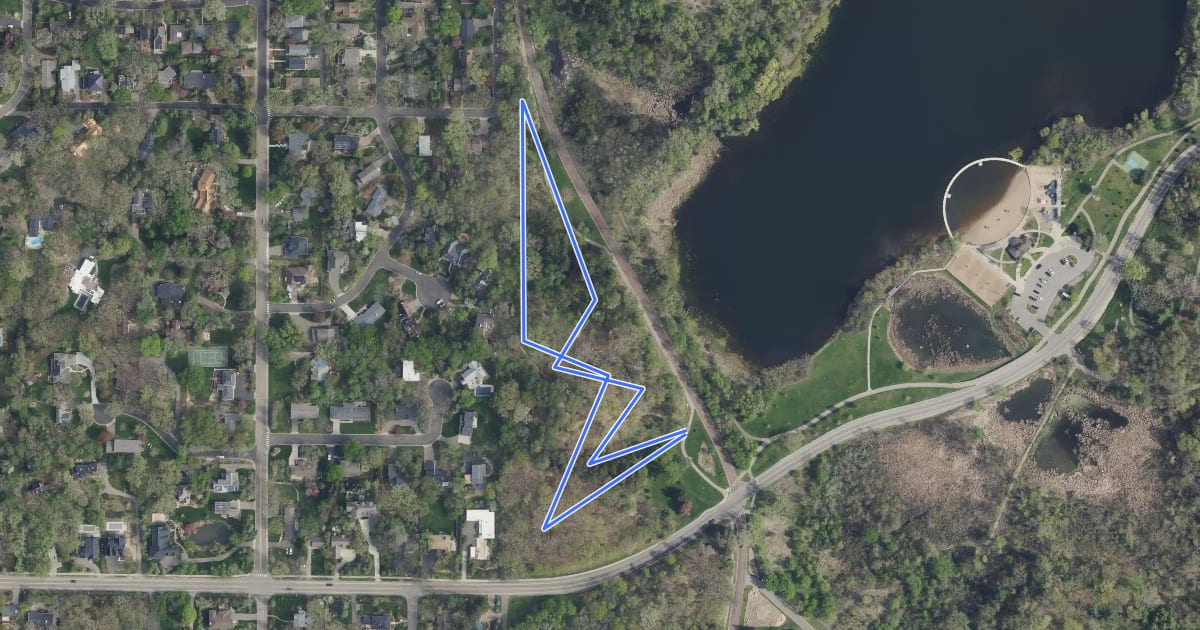 Маршрут Glenwood Loop на спутниковом снимке