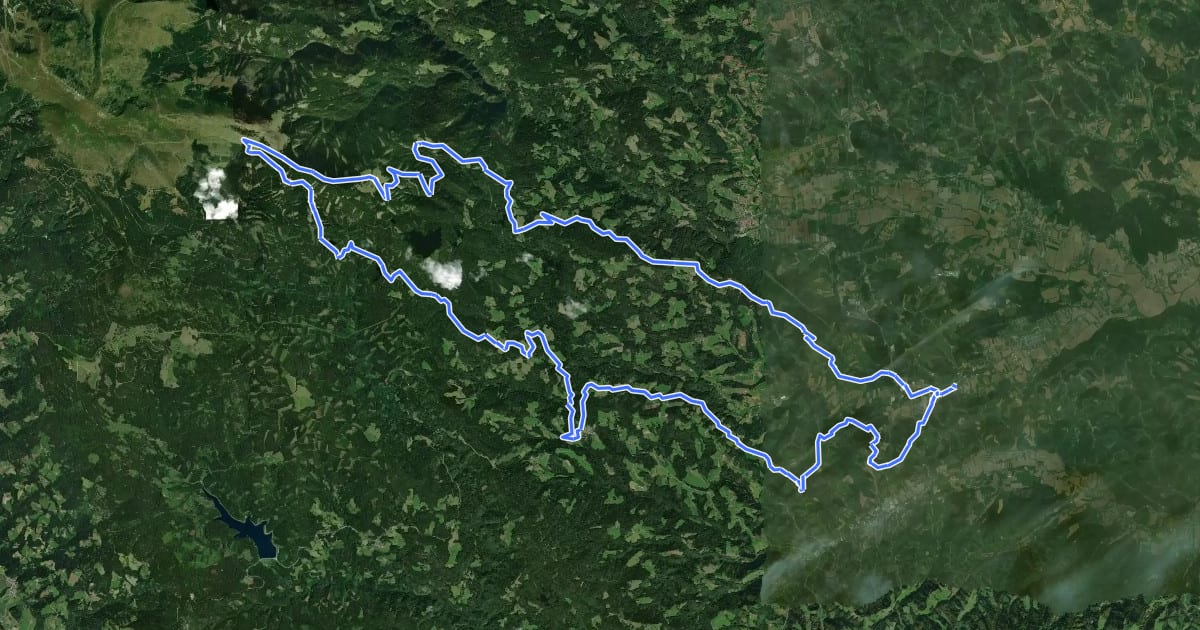 Маршрут Glitz-Alm-Tour (Wies) на спутниковом снимке