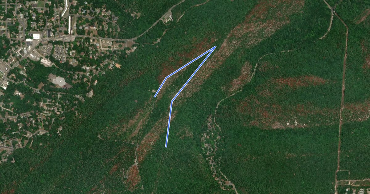Маршрут Goat Rock Trail на спутниковом снимке