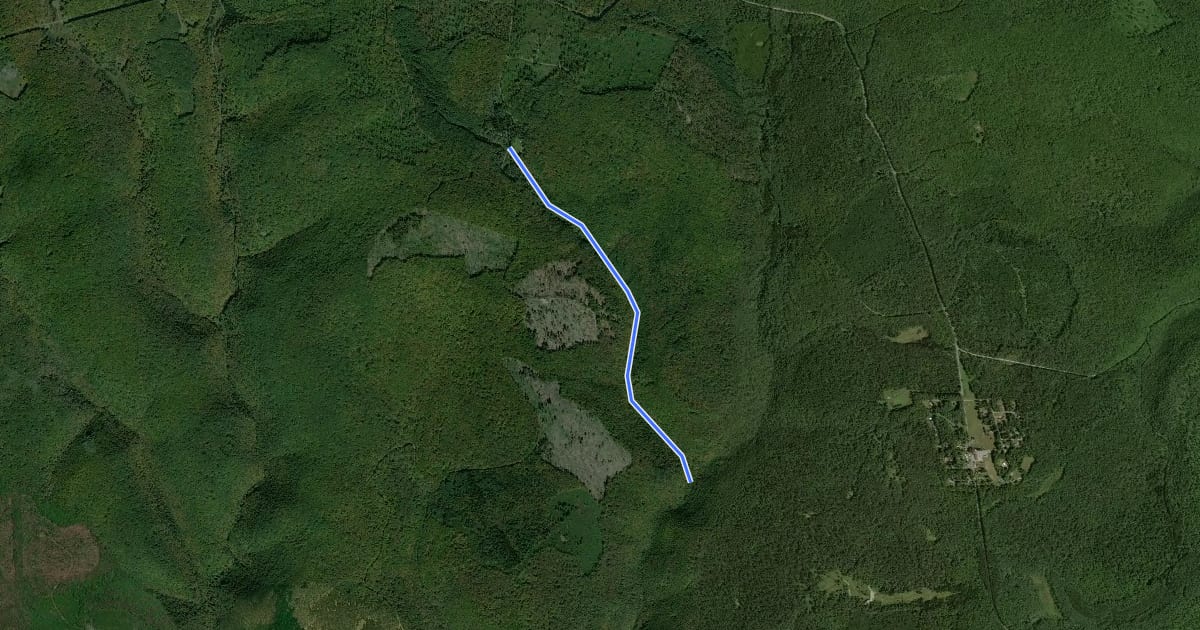 Маршрут Gods Country - Dyer Farm на спутниковом снимке