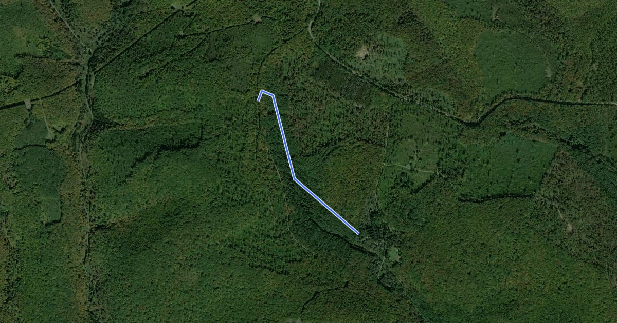 Маршрут Gods Country - North Link на спутниковом снимке