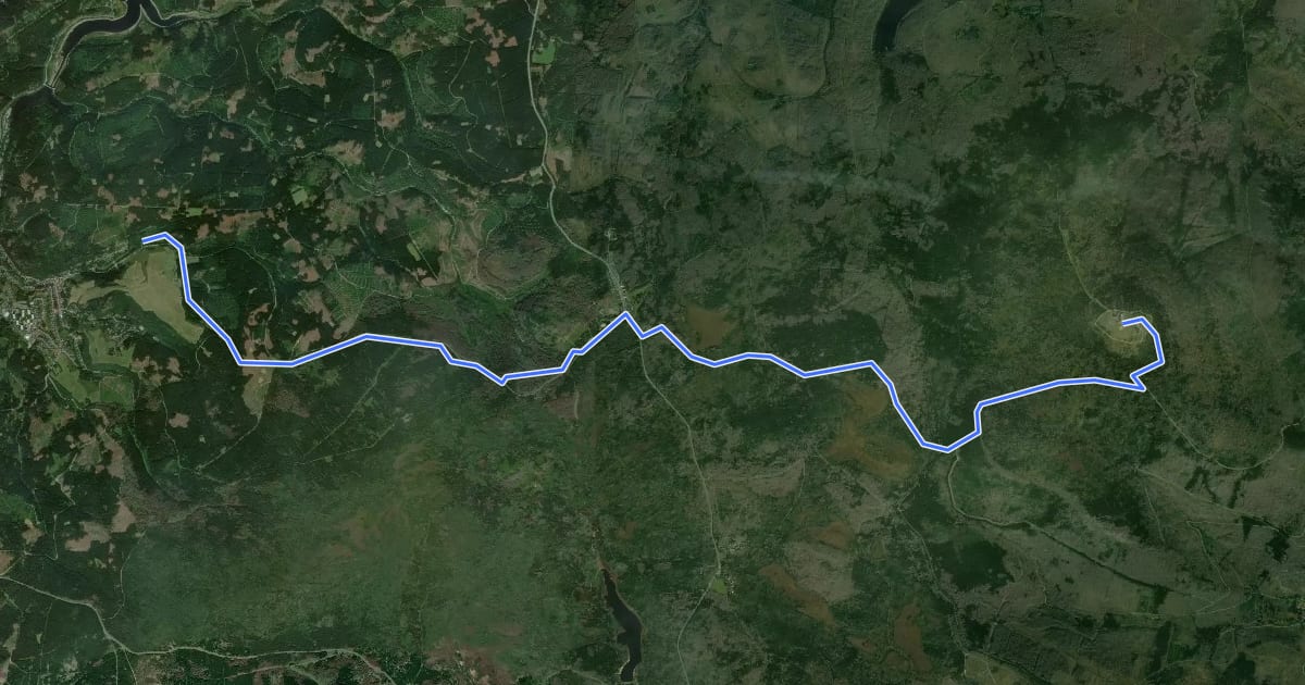 Маршрут Goetheweg на спутниковом снимке