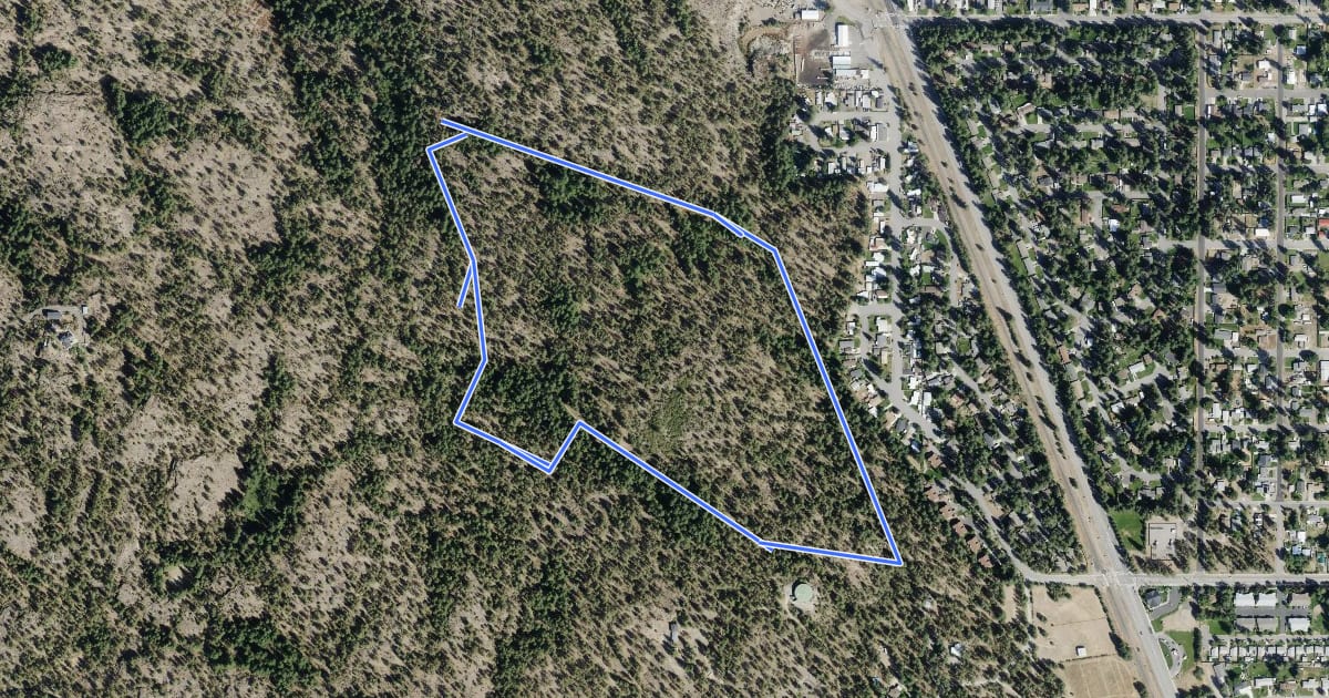 Маршрут Goldback Loop Trail на спутниковом снимке