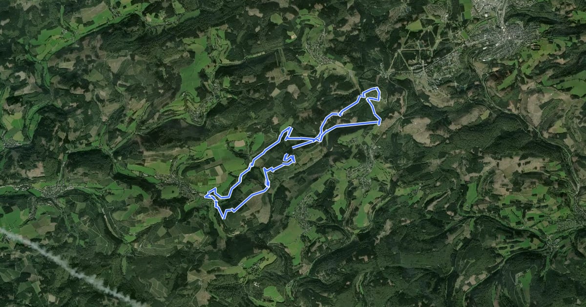 Маршрут Golddorf-Route Westfeld, G на спутниковом снимке
