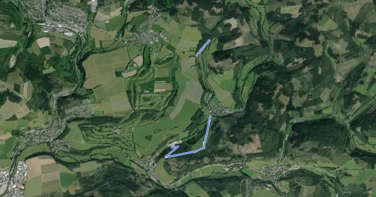 Маршрут GolddorfRoute Niedersorpe на спутниковом снимке