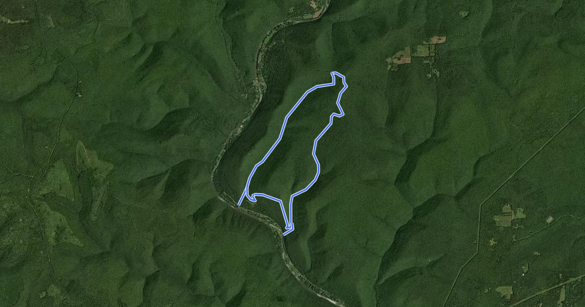 Маршрут Golden Eagle Trail на спутниковом снимке