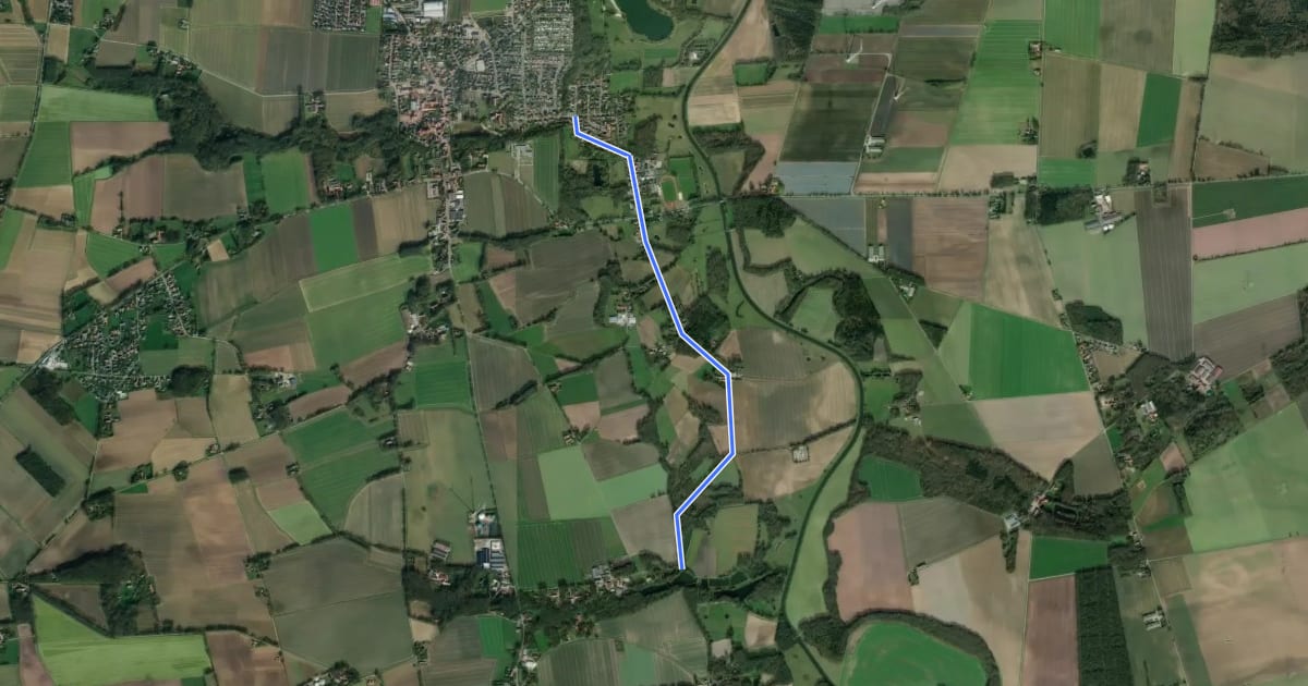 Маршрут Goldenstedt (23) - Goldenstedt (40) на спутниковом снимке
