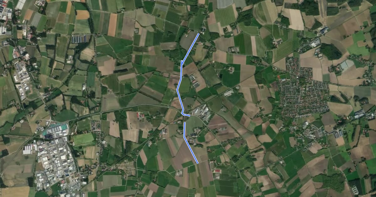 Маршрут Goldenstedt (25) - Vechta (41) на спутниковом снимке