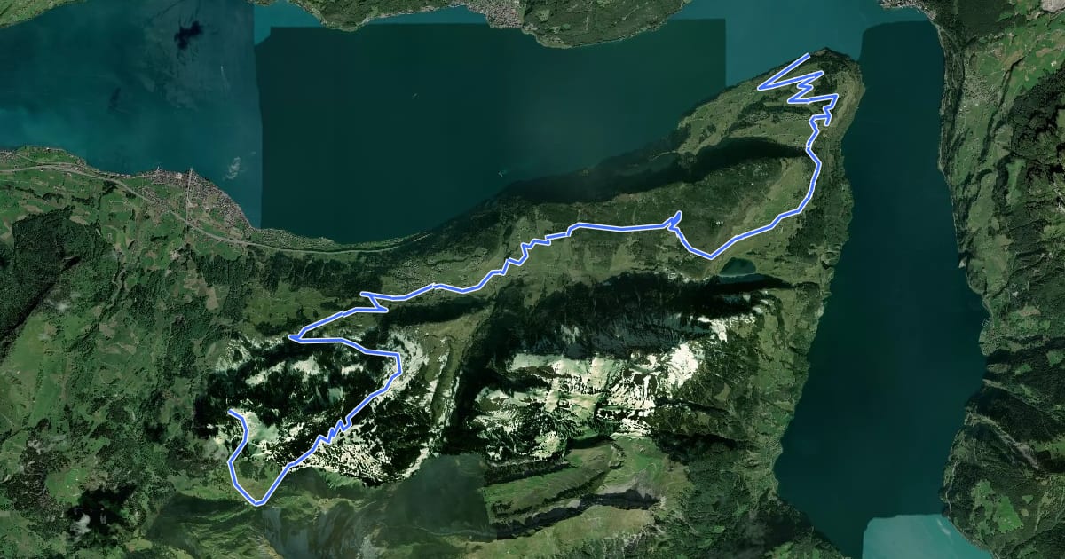 Маршрут Goldi-Route на спутниковом снимке