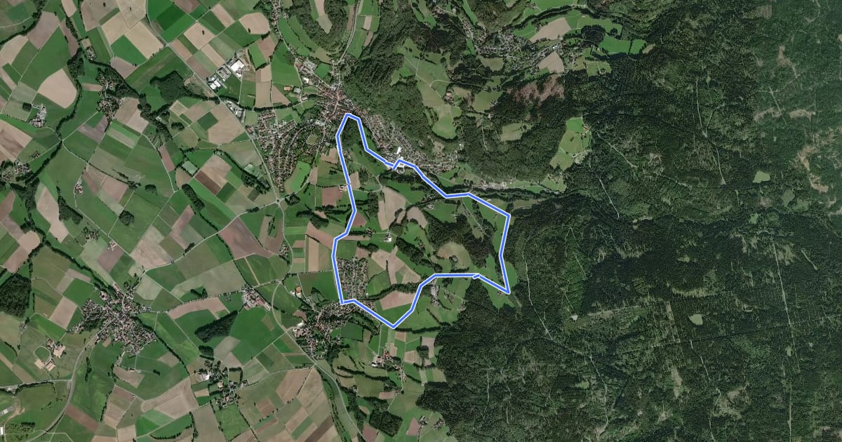 Маршрут Goldkronach Rundwanderweg Nr. 2 на спутниковом снимке