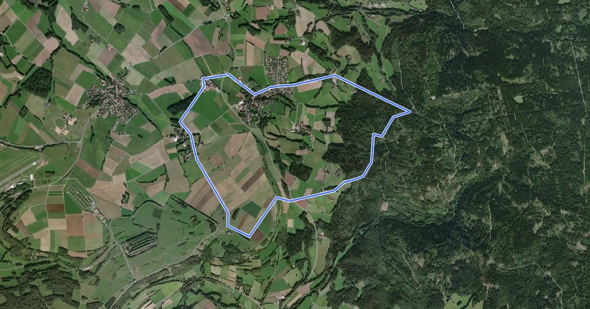 Маршрут Goldkronach Rundwanderweg Nr. 5 на спутниковом снимке